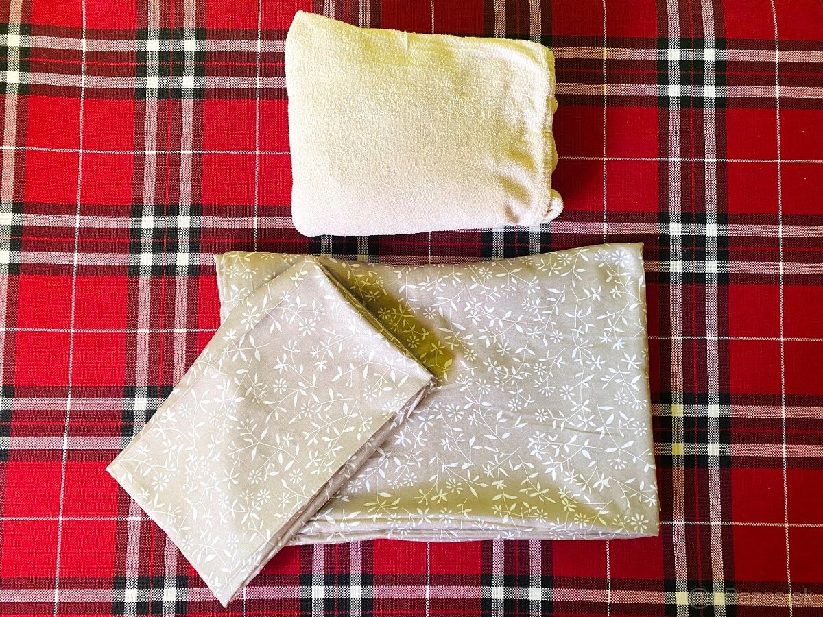 Obliečka 140x200 cm + 70x80/90 cm, postelná bielizeň, nová - 2