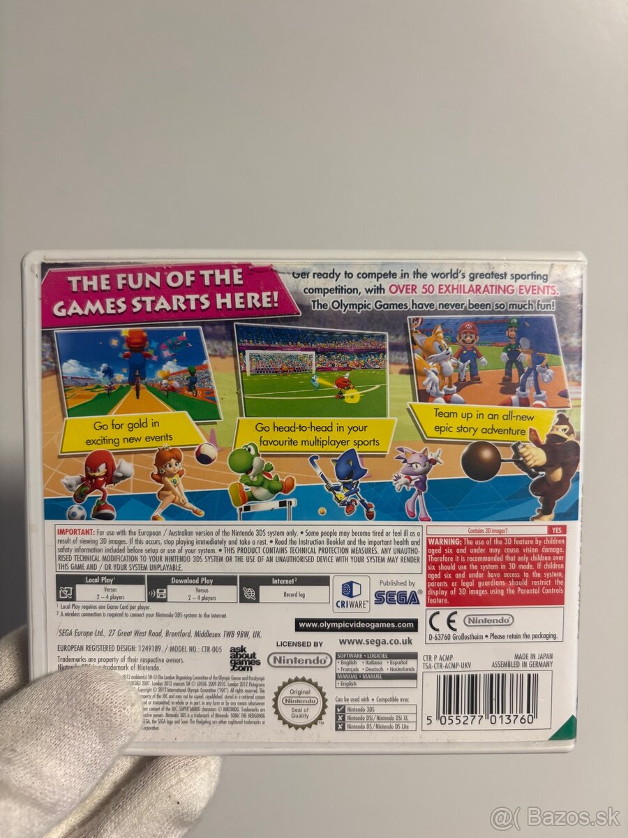 Nintendo 3DS Mario&Sonic Olympic Games 2012 - 2