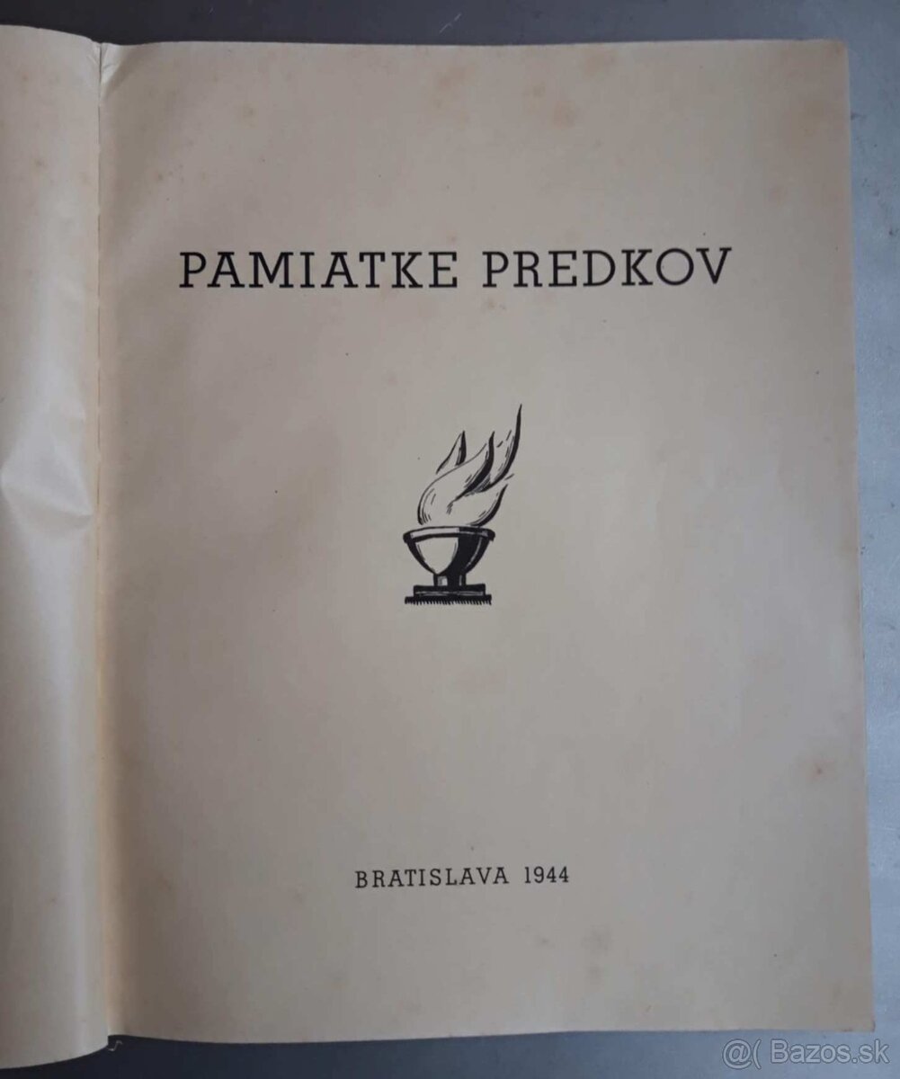 Predam knihu "PAMIATKE PREDKOV". Malo videna publikacia - 2