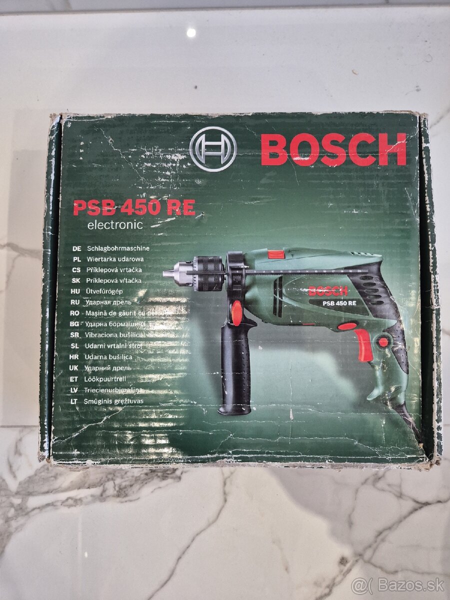 Predám priklepovú vŕtačku Bosh 450w stav ako nová - 2