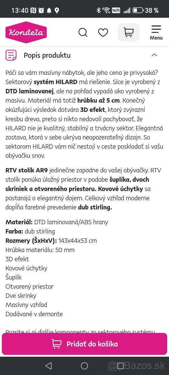 Stolík pod TV - 2