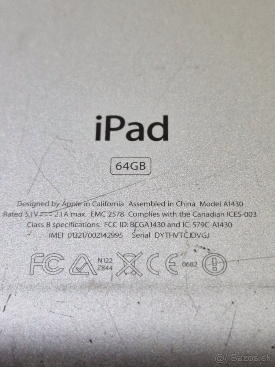 iPad 3.gen na náhradné diely - 2