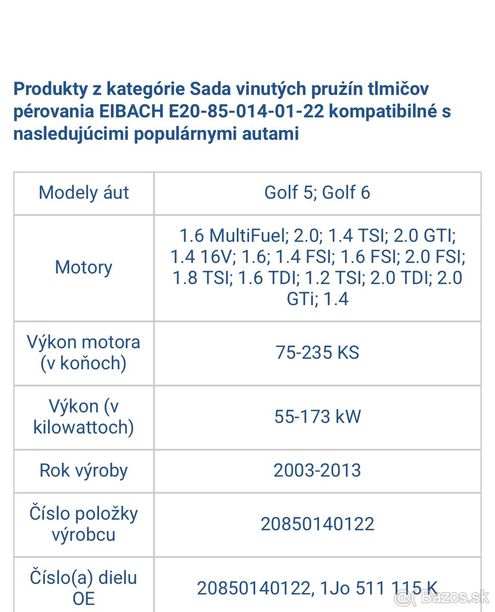 Športové pružiny - 2