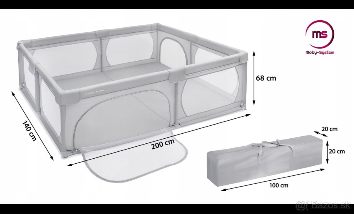 Ohradka pre deti 200x140 cm - 2