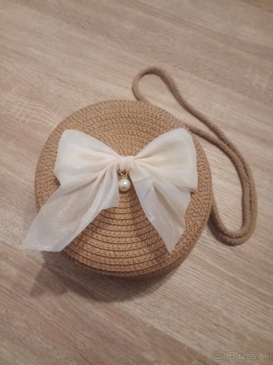 Platená slamená kabelka - 2