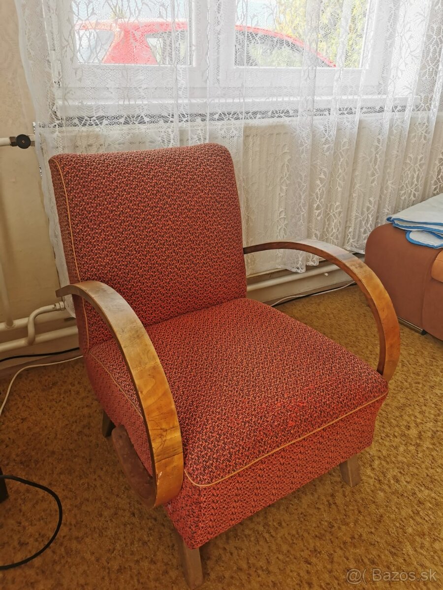 Predám retro kreslo Halabala - 2