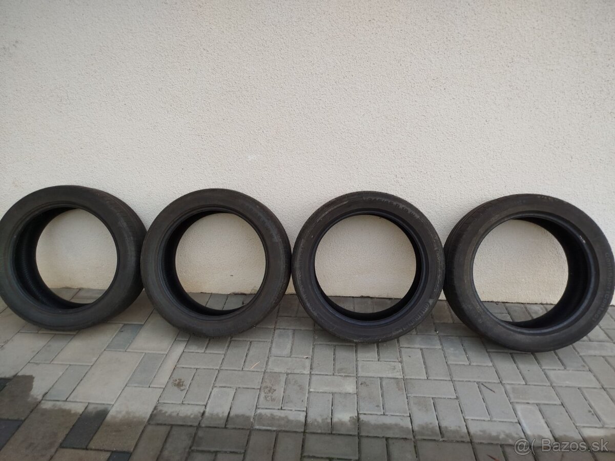 3ks Letné pneumatiky zn. Continental 245/45R19 - 2