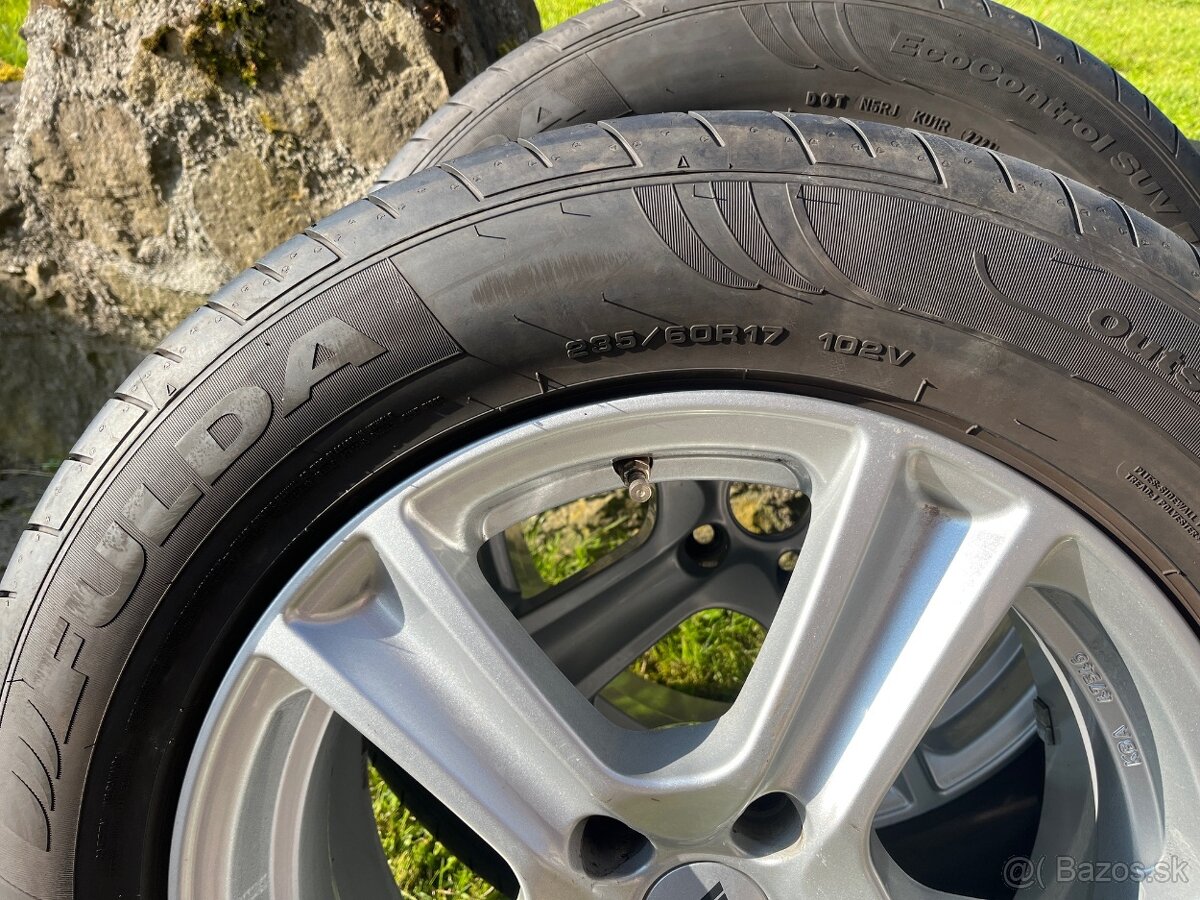 ALU disky 7,5J x 17H2 ET 35 + pneu 235/60 R17 - 2