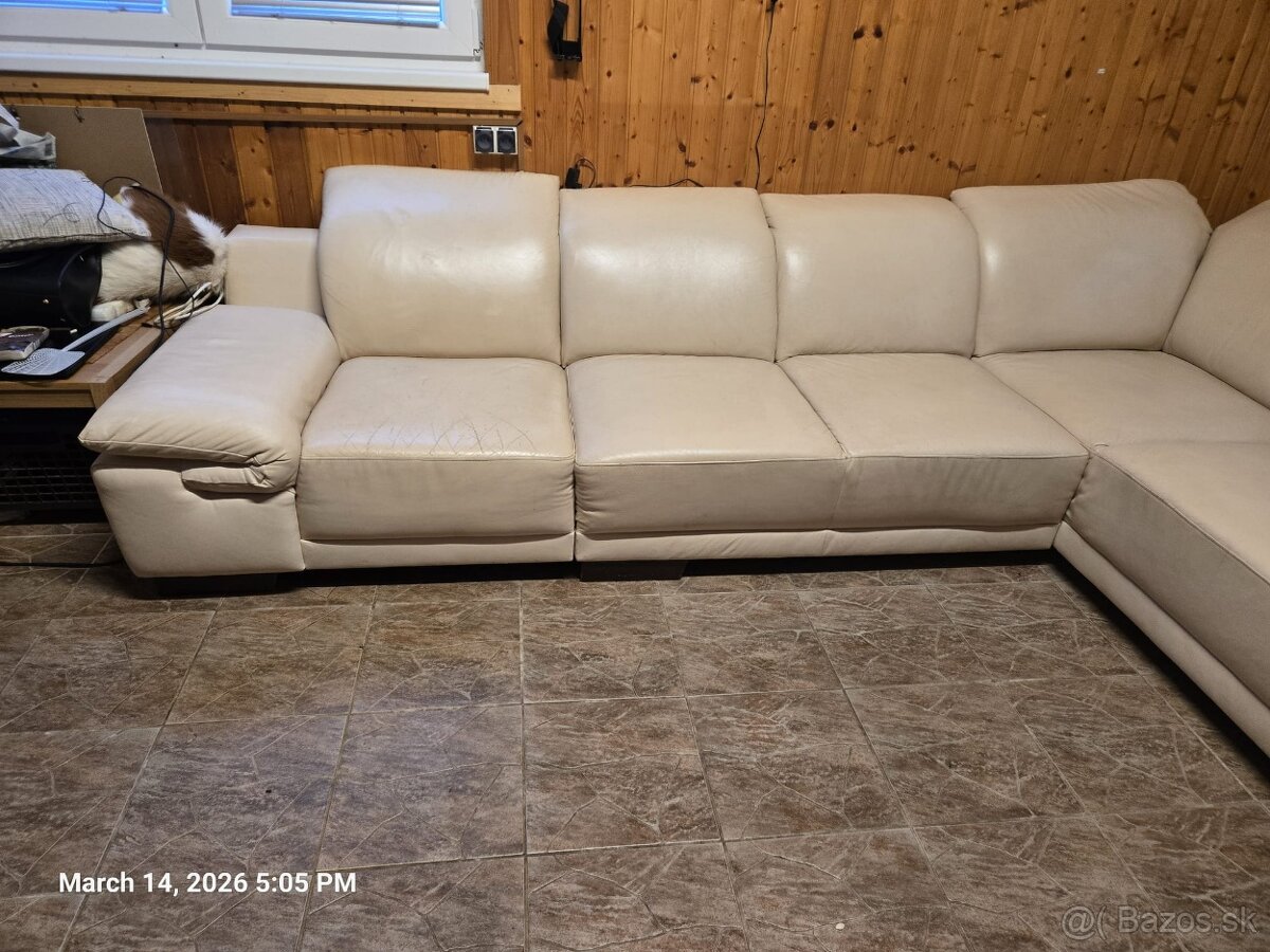 predám kožennú sedačku - 2