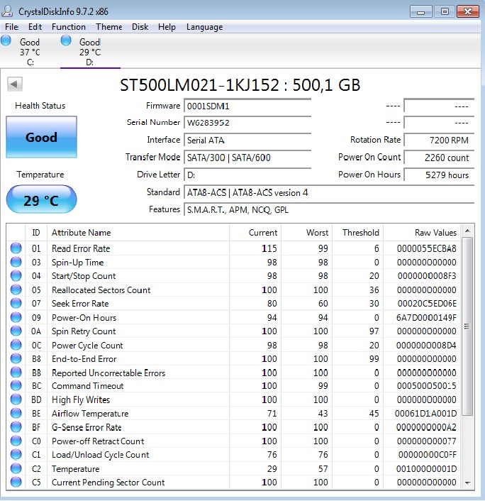 2,5 500GB Seagate - 2