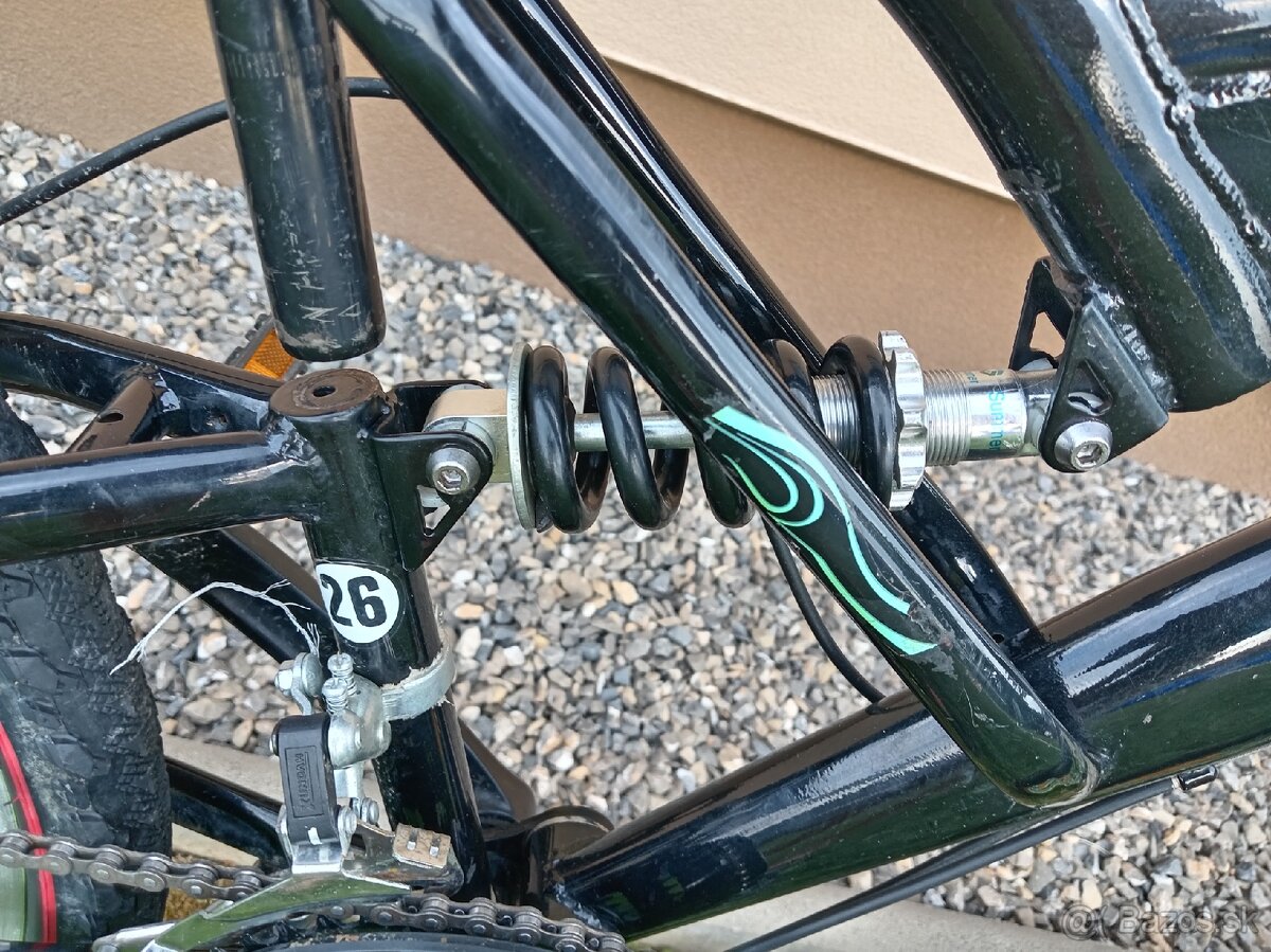 Celoodpružený bicykel 26" - 2