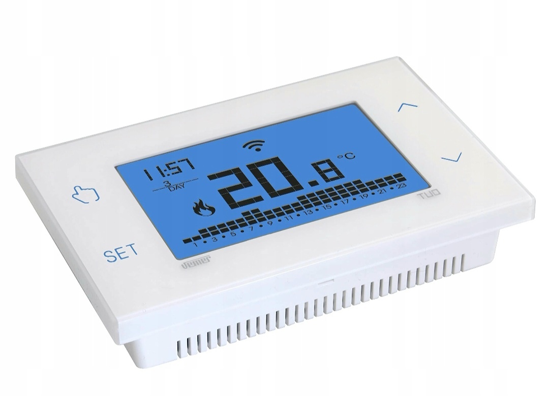 Termostat Tuo Wi-Fi Batteria Bianco - 2