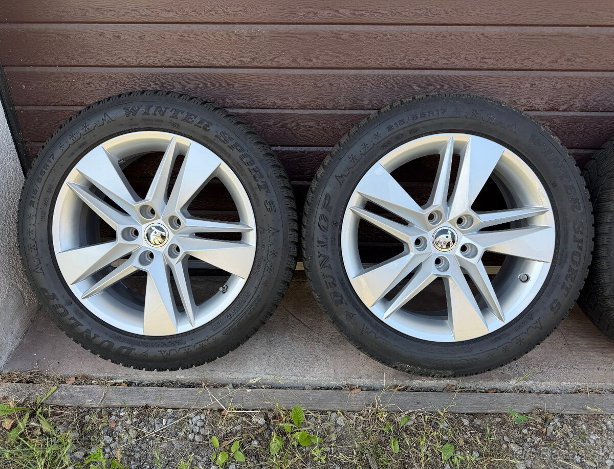 originální ALU kolesá škoda markab 5x112 s TPMS - 2