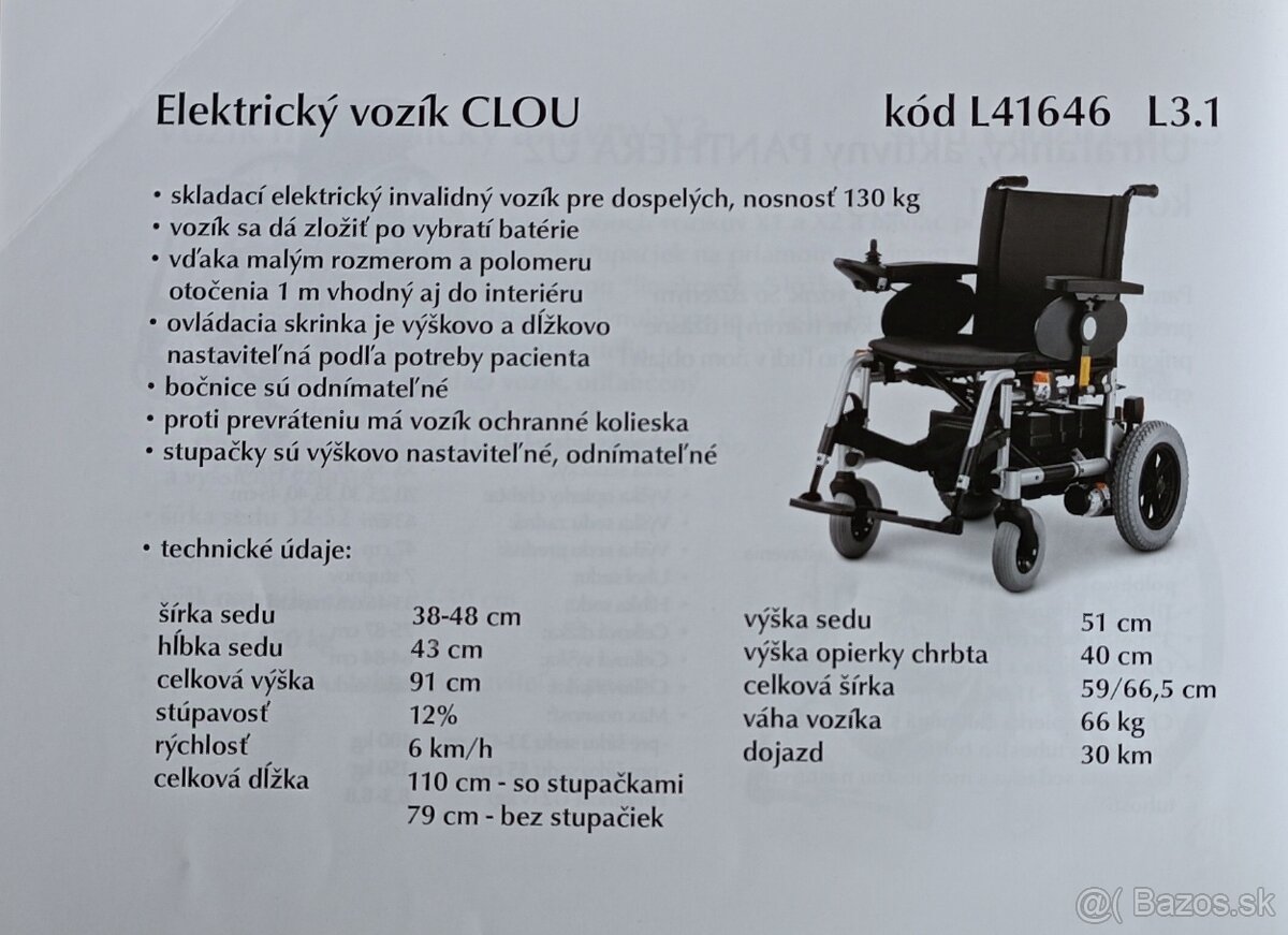 elektrický invalidný vozík - 2