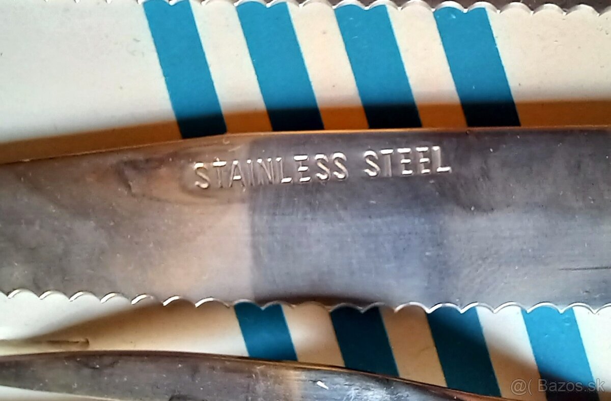 Súprava nerezových nožov a vidličiek na steaky a pizzu - 2