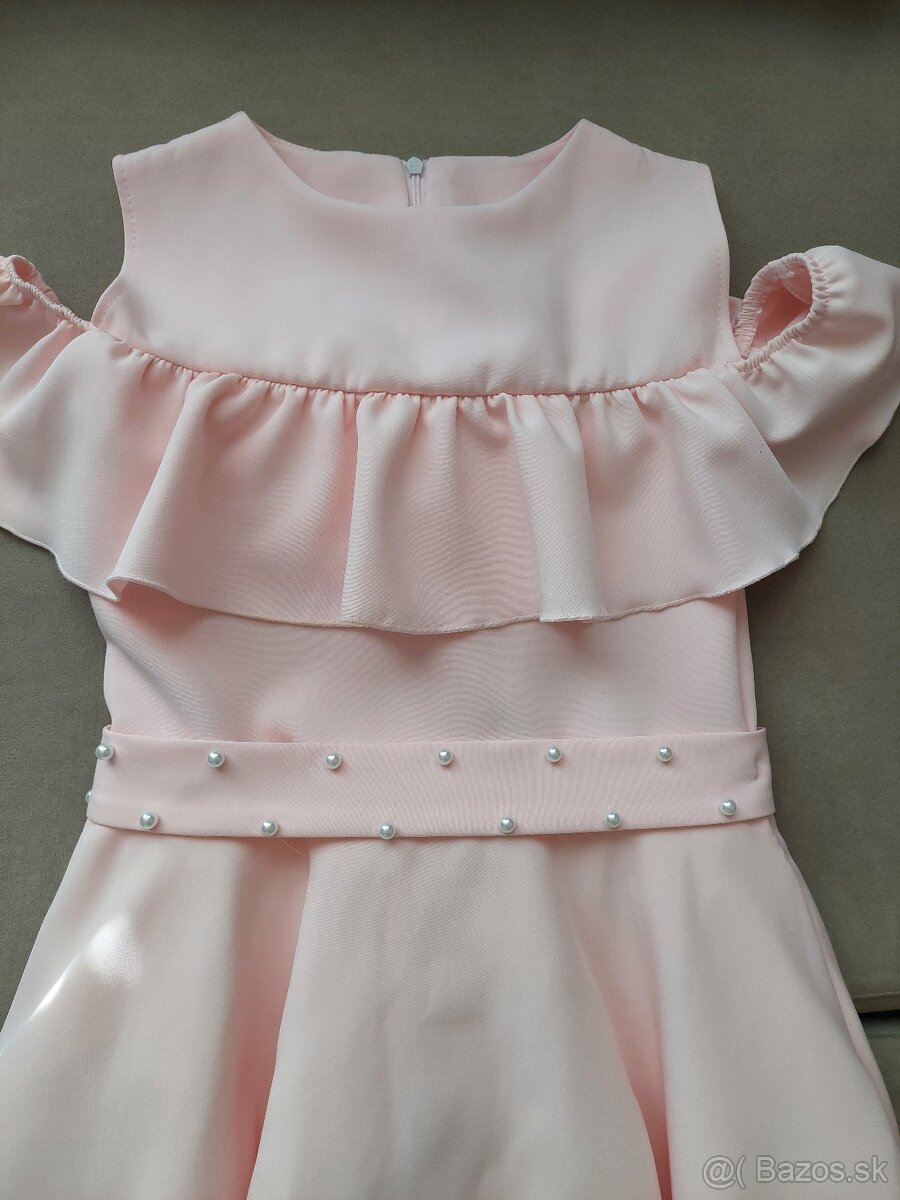 Spoločenské marhuľkové šaty - 2