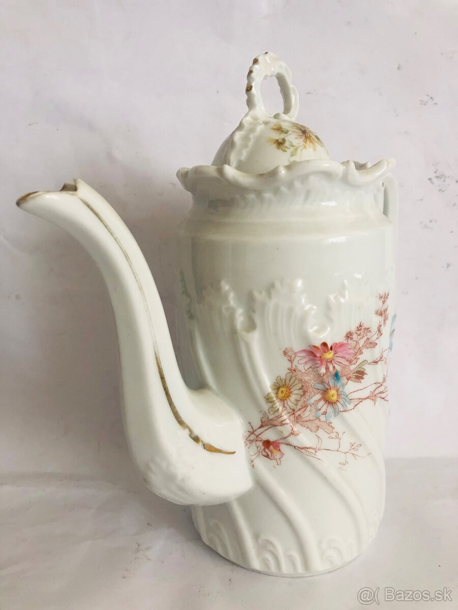 Starozitny secesny cajnik antik vyse 100 rocny - 2