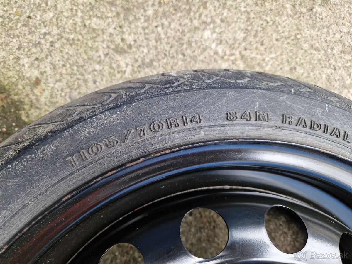 Dojazdové koleso / rezerva 14" NISSAN 4x100 - 2