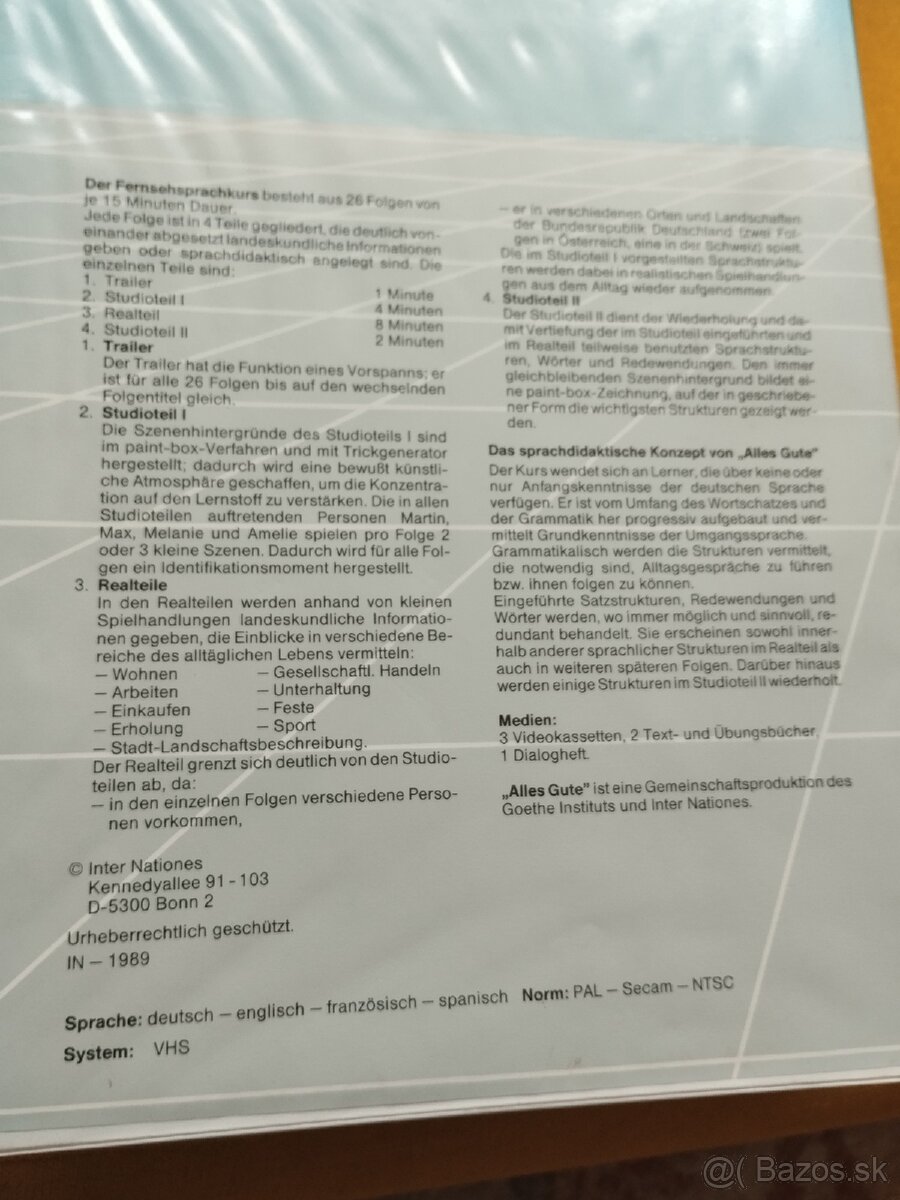 Nemecký slovník VHS kazety - 2