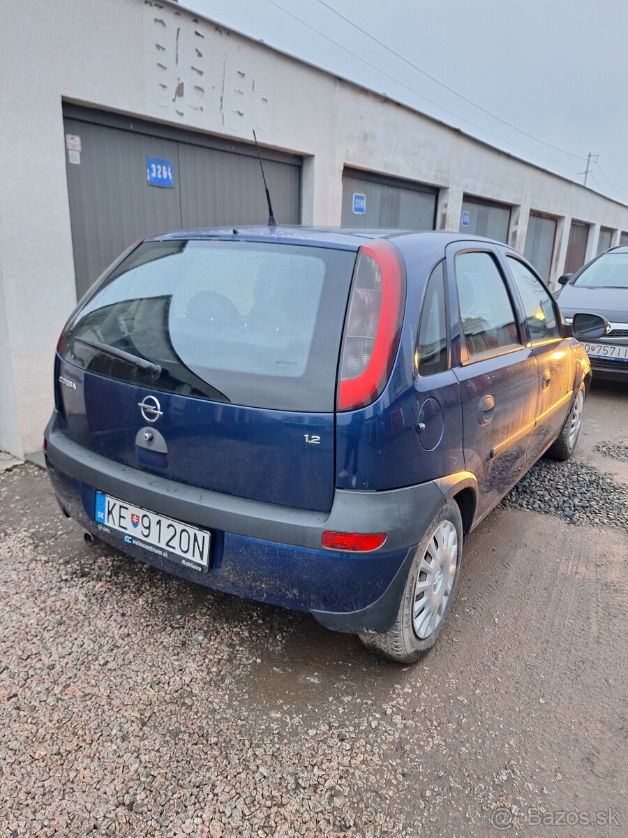 Opel corsa C 1.2 benzín 2003 55kw - 2