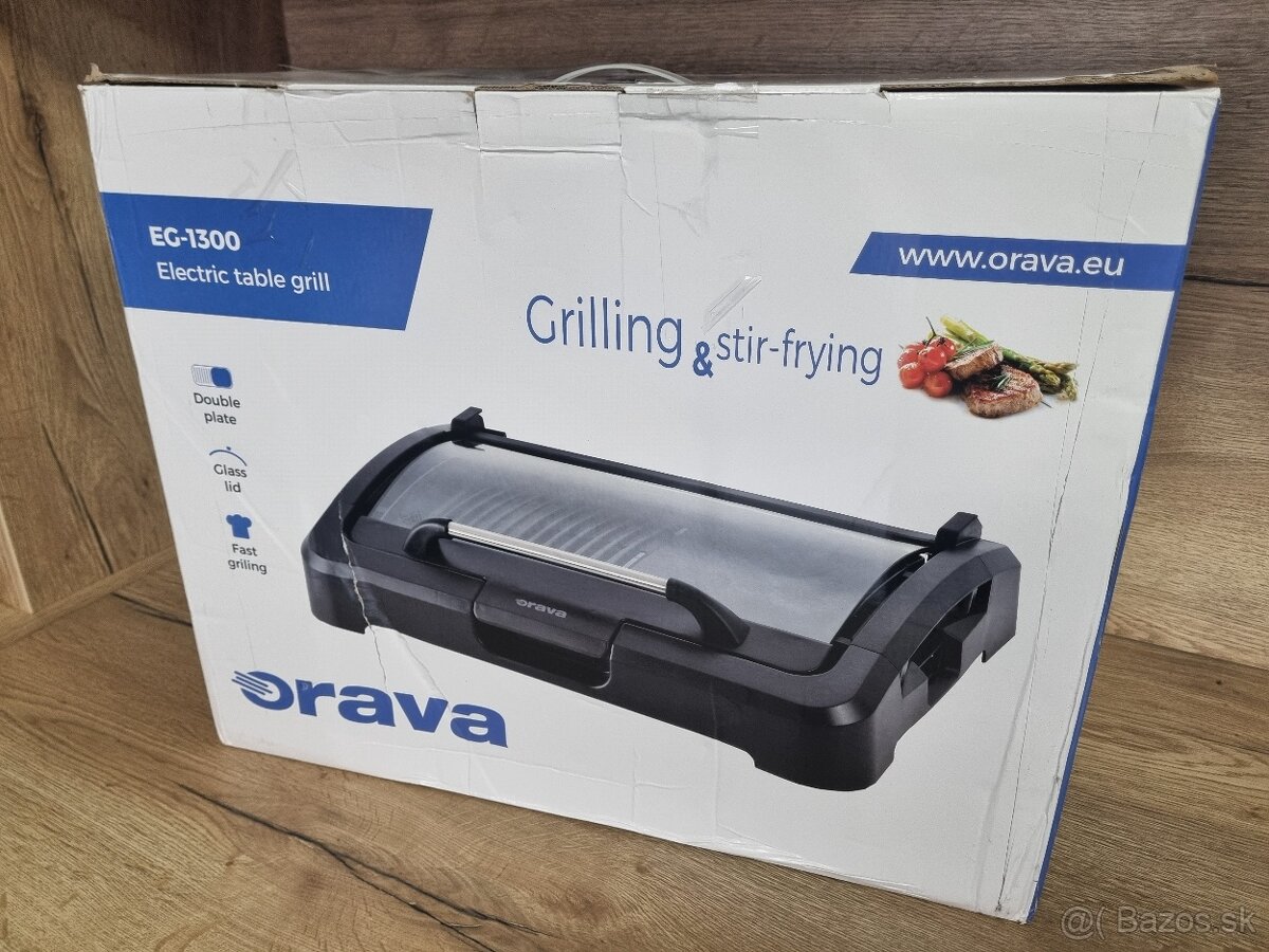 Elektrický gril so skleneným vekom ORAVA - 2