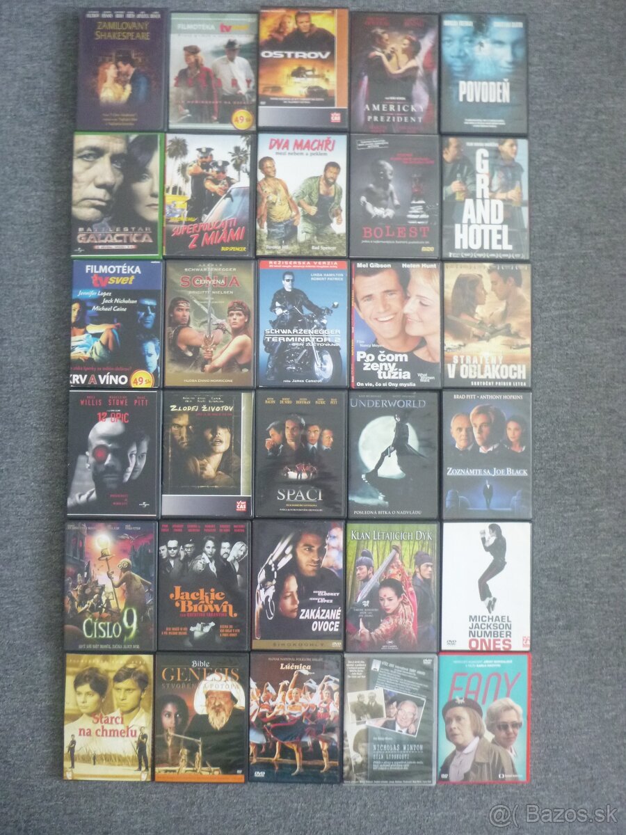 Balík DVD titulov na predaj - 2