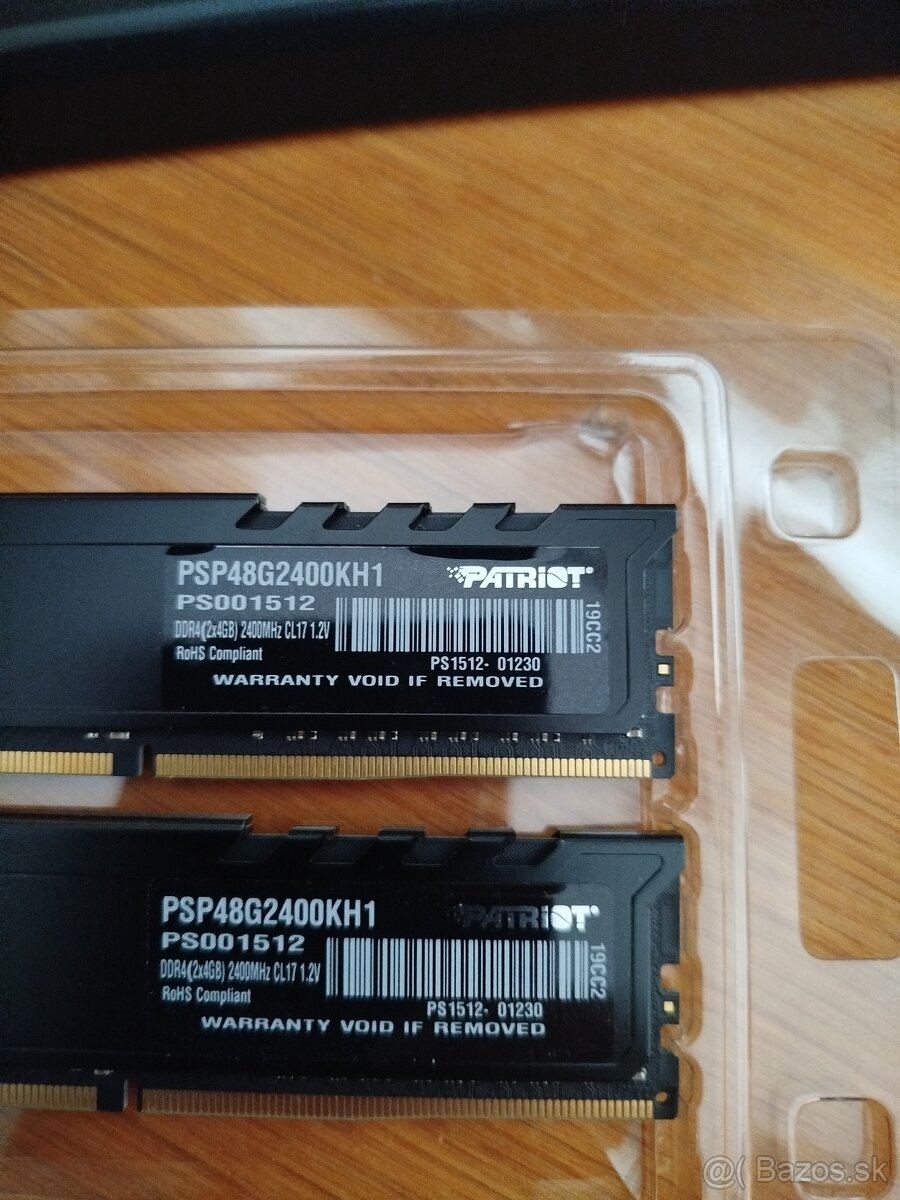 RAM DDR4 2x4GB 2400MHz CL17 1,2V - 2