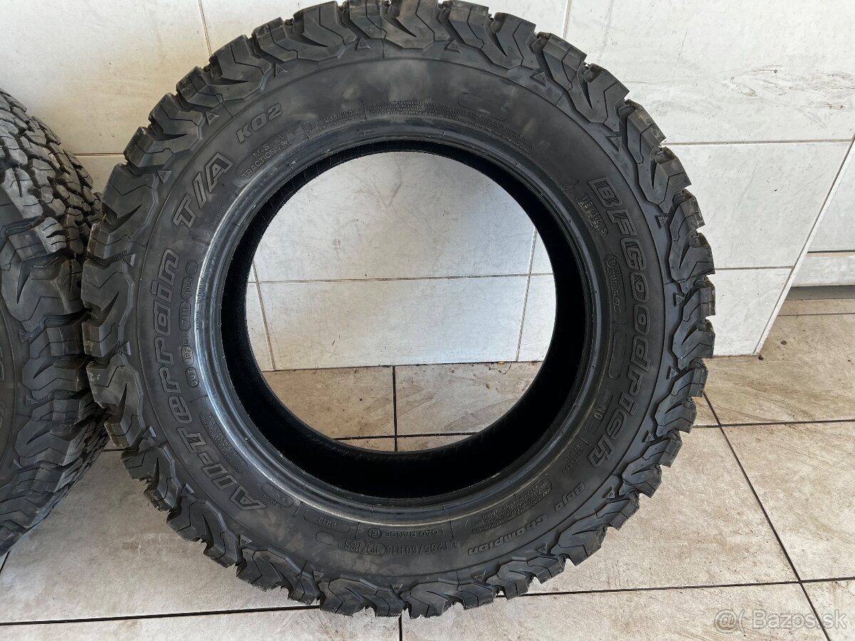 265/60r18 BF Goodrich All-Terrain T/A