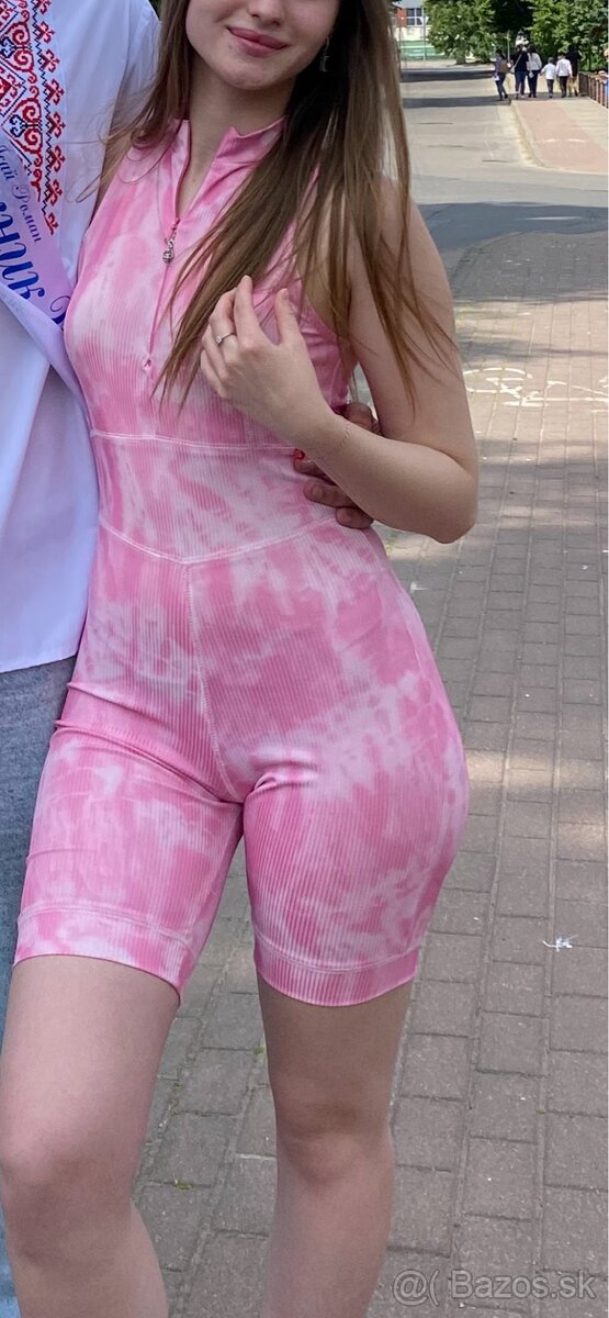 Dámsky ružový overal Bershka, veľkosť S (XS–S) - 2