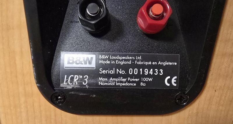 B&W LCR 3 - 2