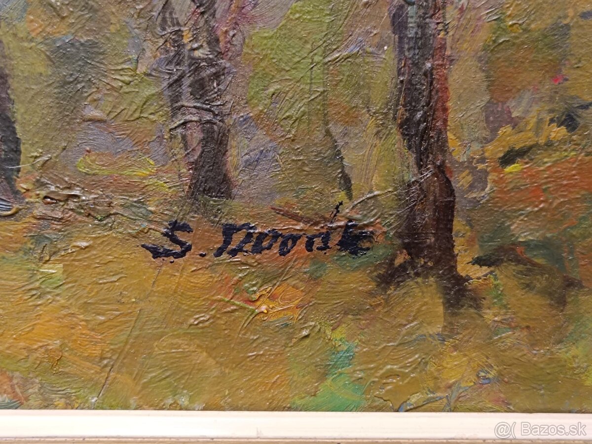 Obraz S. Novák, horská Přehrada, olej plátno 60x80 - 2