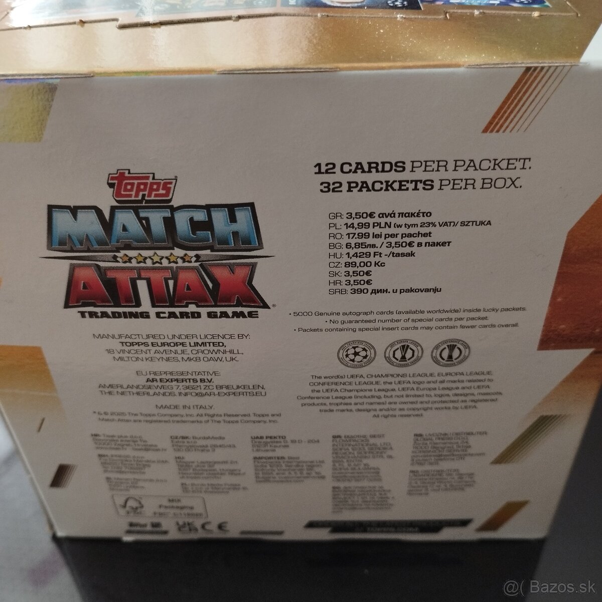 FOTBALOVÉ KARTY NOVÝ BOX MATCH ATTAX 25/26 - 2