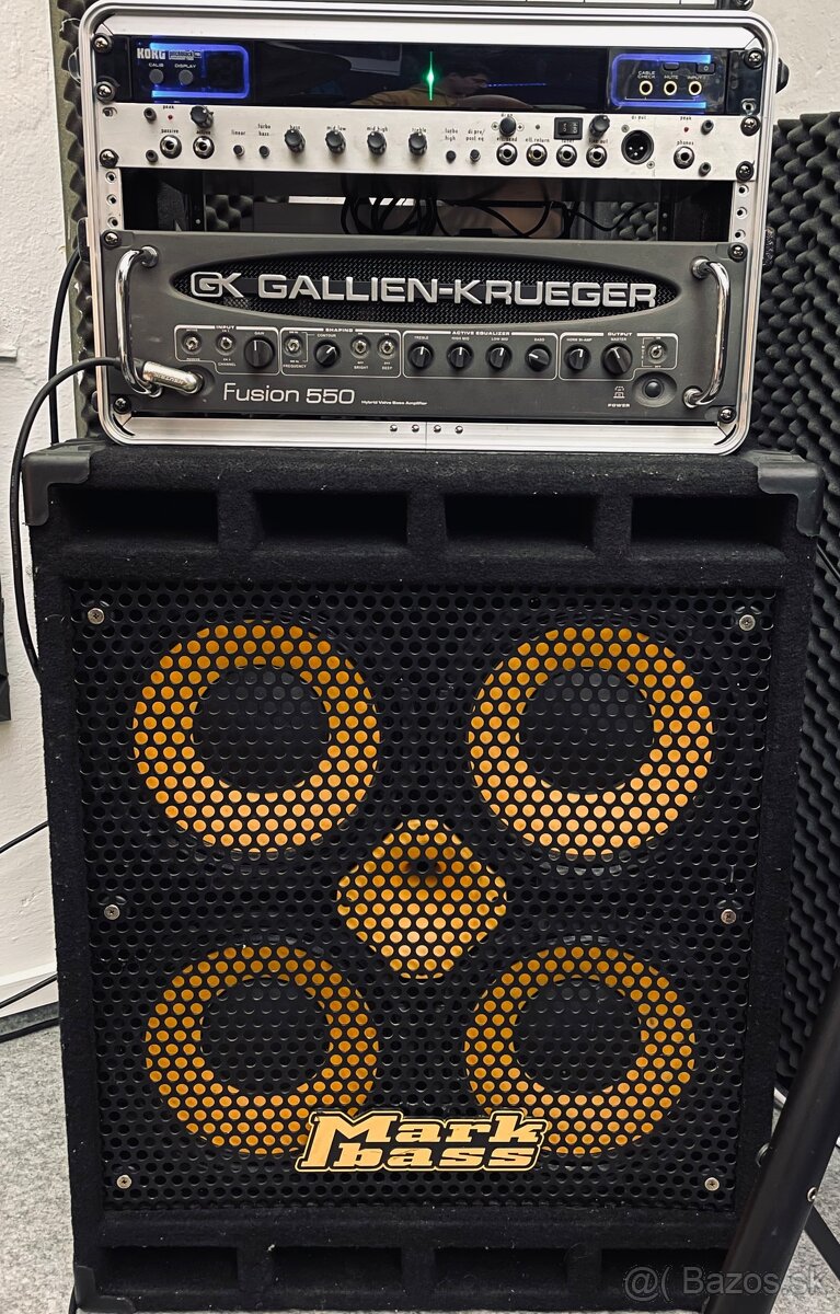 Gallien Krueger Fusion 550 a Markbass 104HF a Ladička Korg - 2