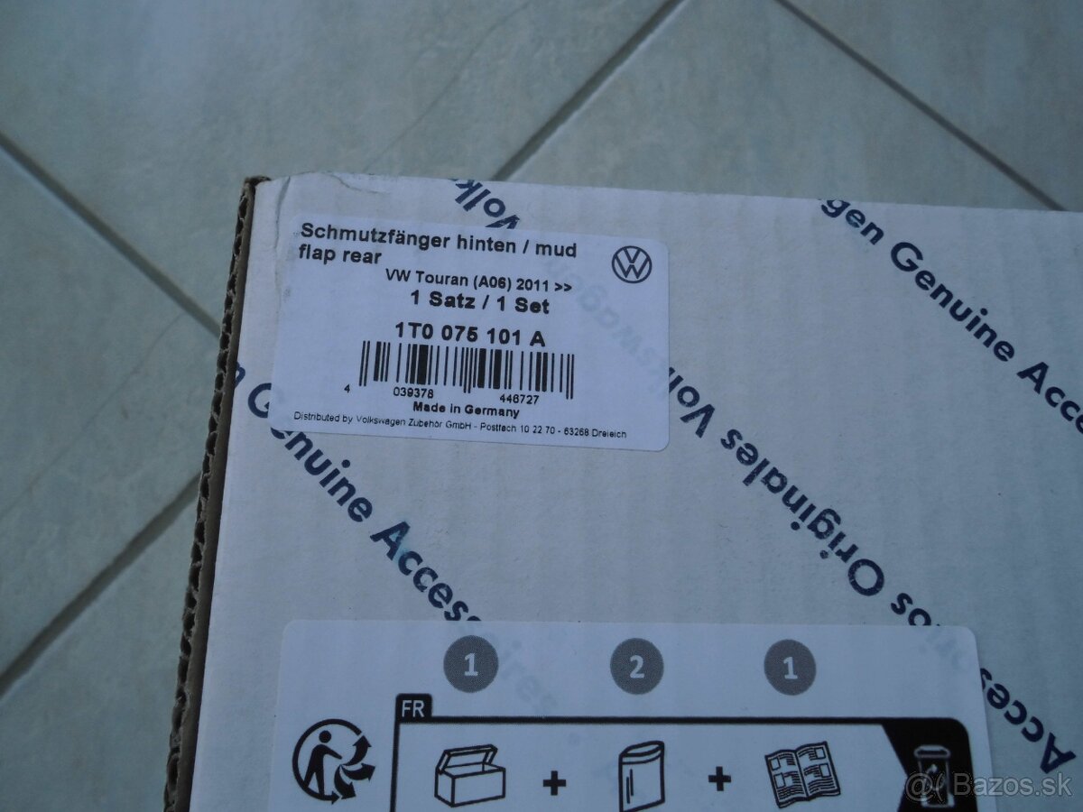 Zásterky zadné VW Touran - 2