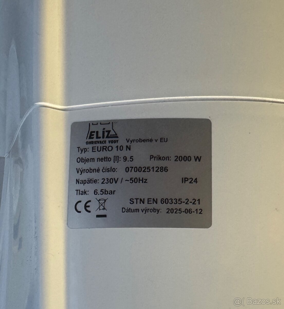 Prietokový ohrievač ELIZ 10 N - 2