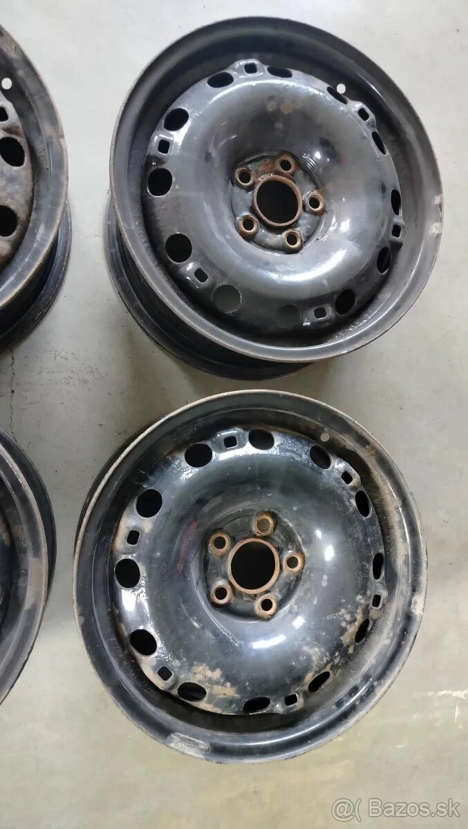 Plechový disk 4ks 6x15 ET38 5/100/57 - 2