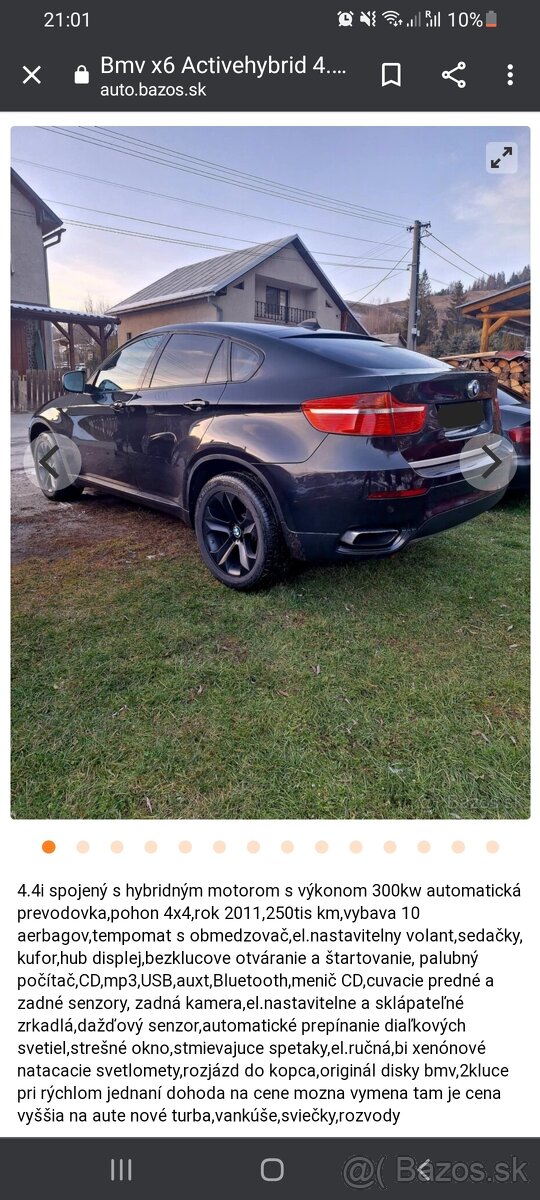 Bmv x6 Activehybrid 4.4 i