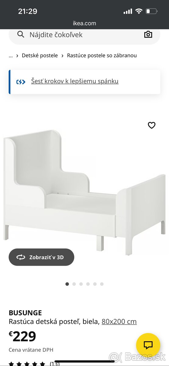 Detská rastúca postel ikea - 2
