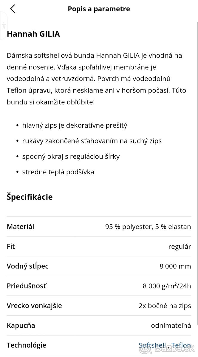 Softshellová dámska bunda HANNAH - 2