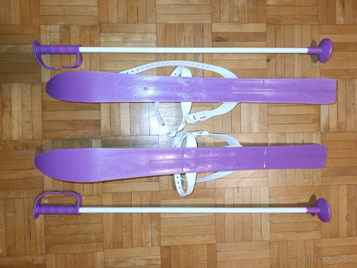 DETSKÉ LYŽE S PALICAMI - 2
