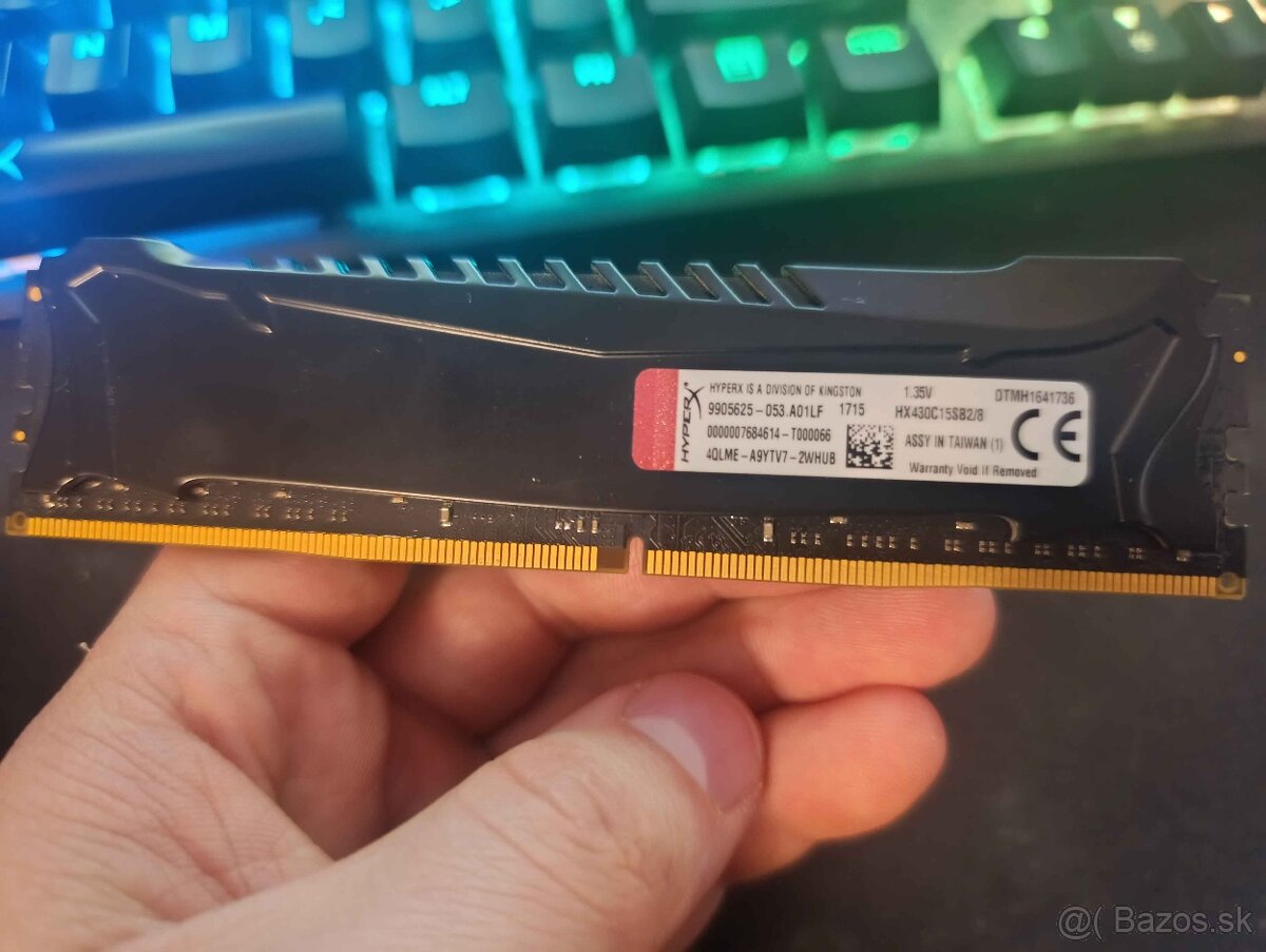 Kingston 8GB DDR4 SDRAM 3000MHz CL15 HyperX Savage Bl - 2