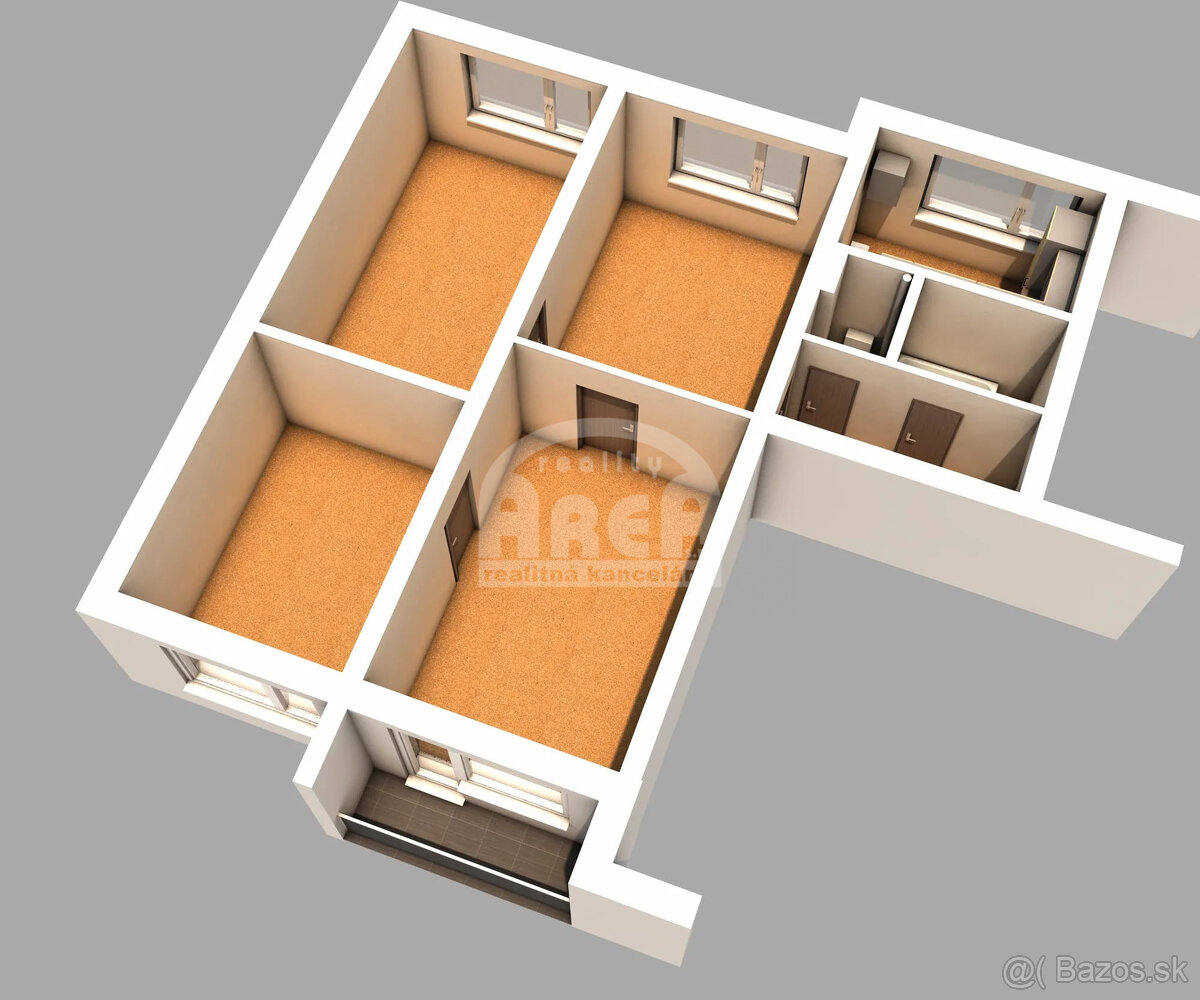 4- izbový byt so záhradkou v TOP lokalite mesta Michalovce - 2