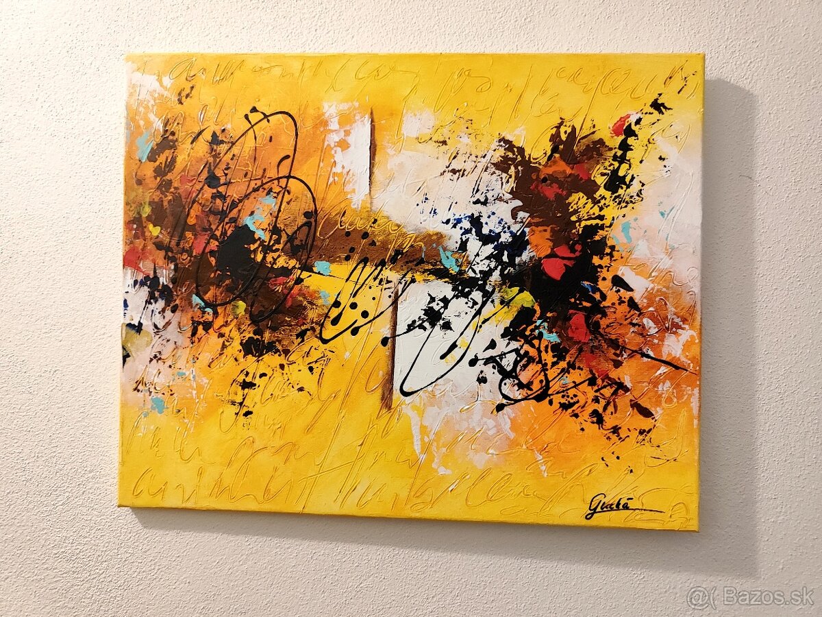 Ručne maľovaný obraz akryl - 2