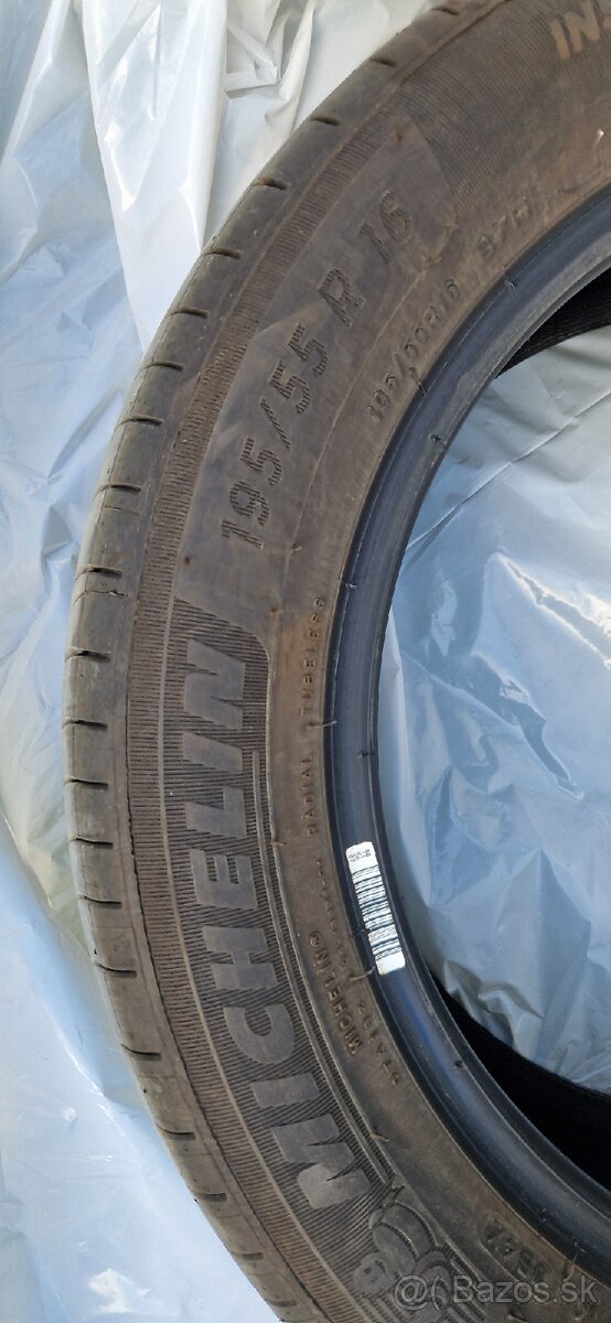 Predam pneumatiky Michelin 195/55/R1 - 2