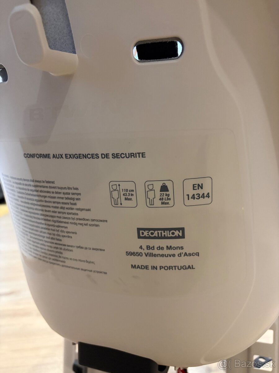 Detská sedačka na rám bicykla BTWIN - 2