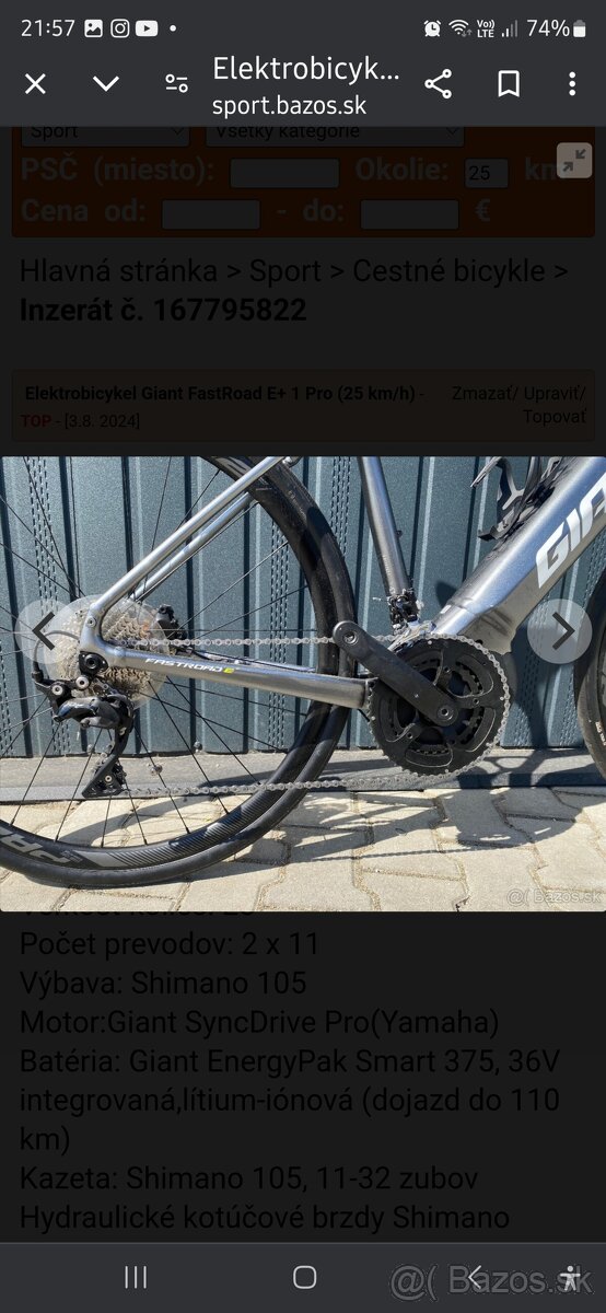 Elektrobicykel Giant - 2