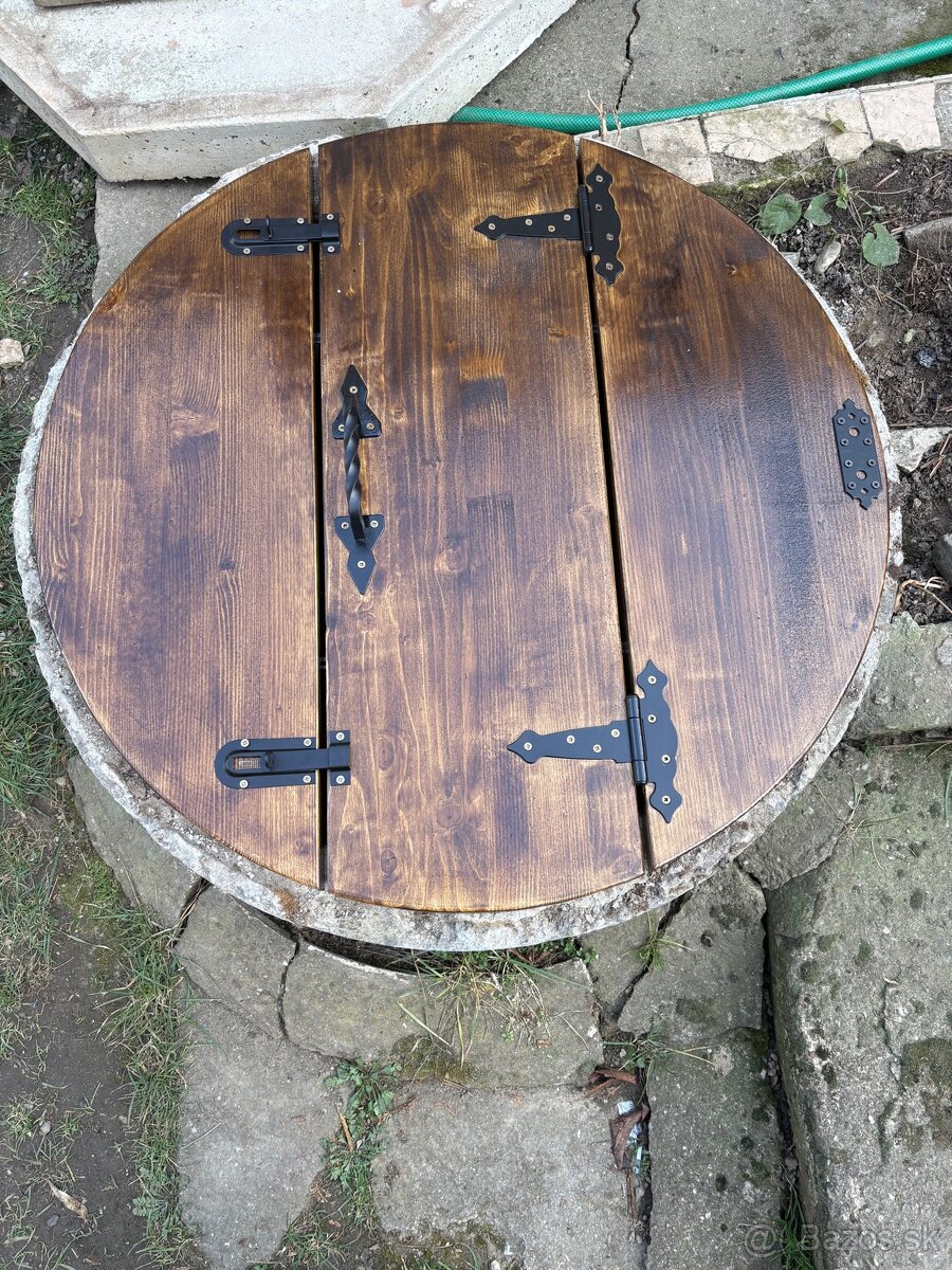 Drevený poklop na studňu - 2