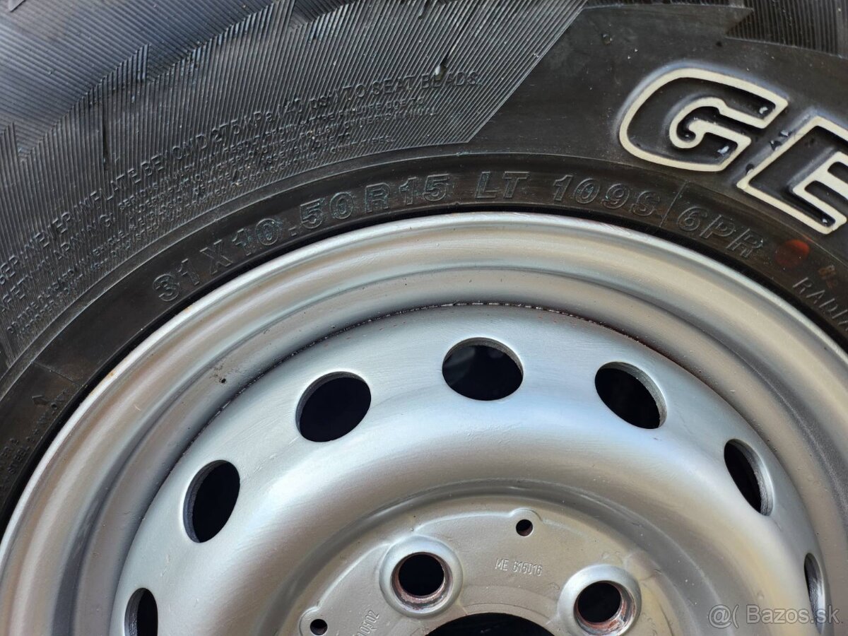 Predám pneumatiky Mercedes G-Class 31x10 50 R15 LT 109S 6PR