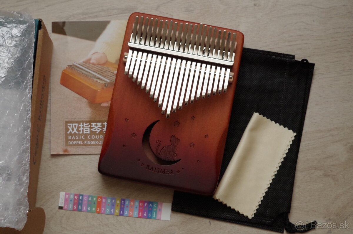 Kalimba 21 tónová s rezonančným otvorom - 2