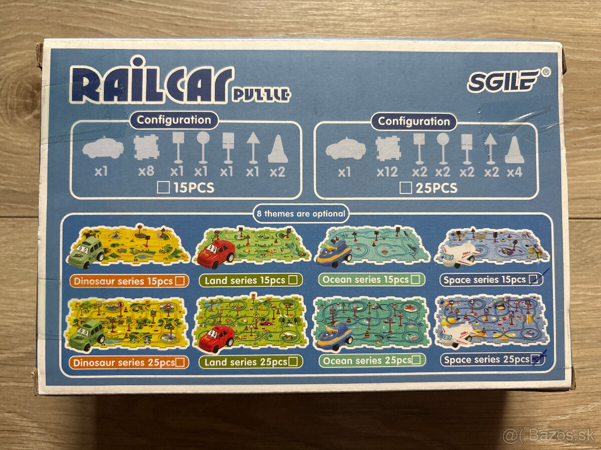 Puzzle labyrint s autíčkom - 2